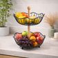 Circular Dual Tier Fruit & Vegetable Basket