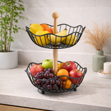 Circular Dual Tier Fruit & Vegetable Basket