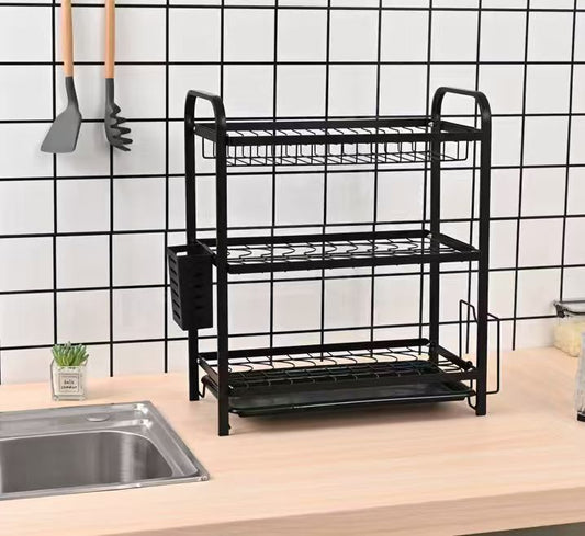 3-Tier Stainless Steel Dish Drying Rack