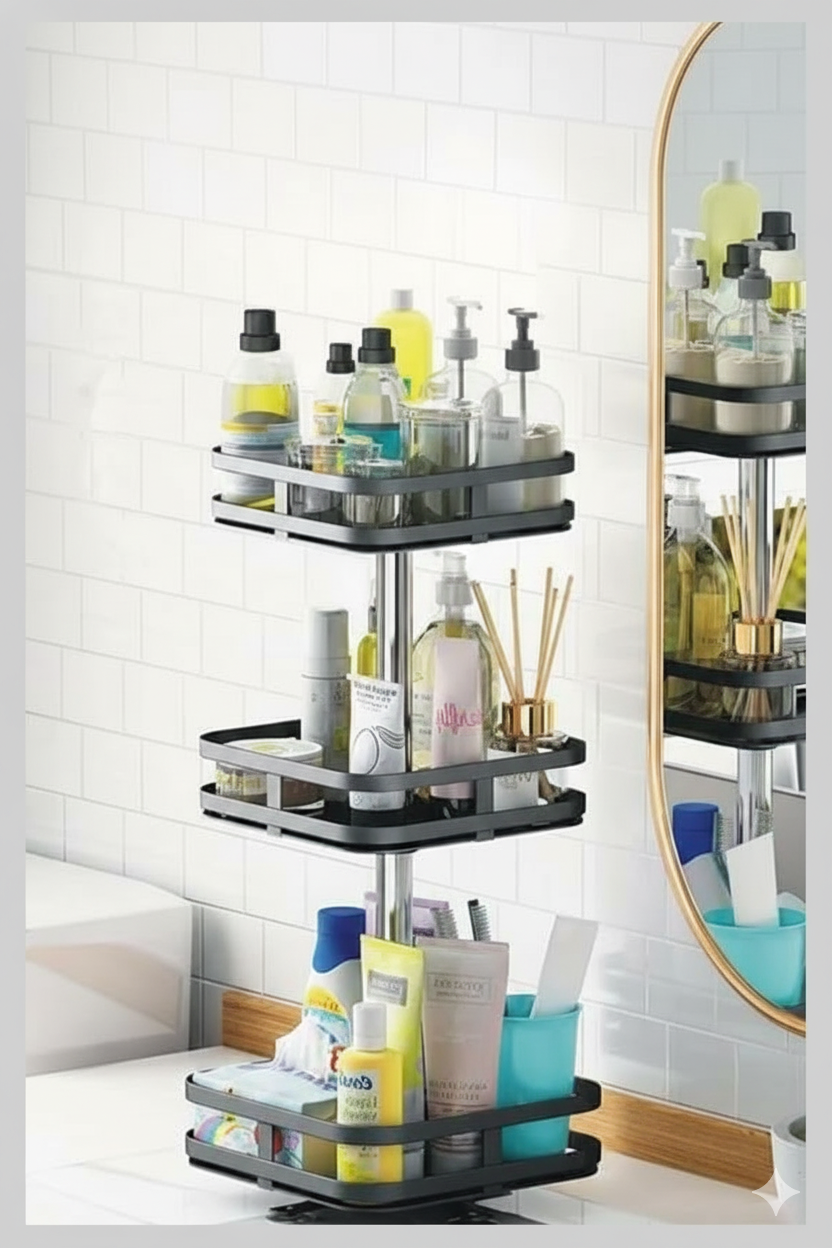 3-Tier 360° Rotating Kitchen Rack - SimplifiNest