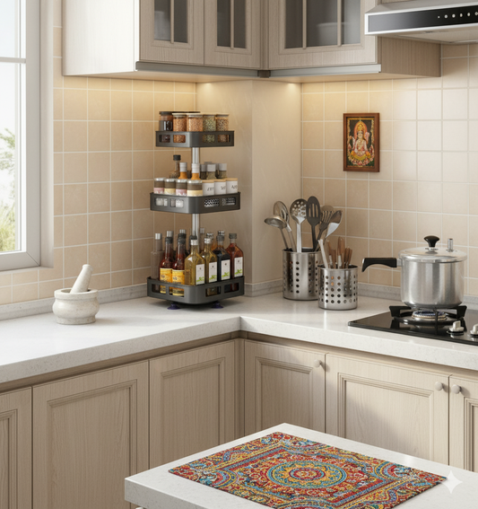 3-Tier 360° Rotating Kitchen Rack - SimplifiNest