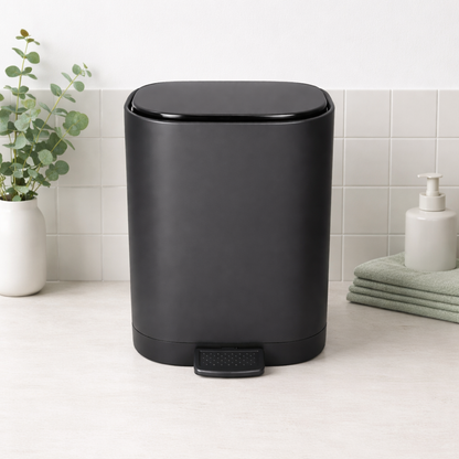 5L Matte Finish Dustbin Black with Removable Inner Bucket – SimplifiNest India Premium Dustbin