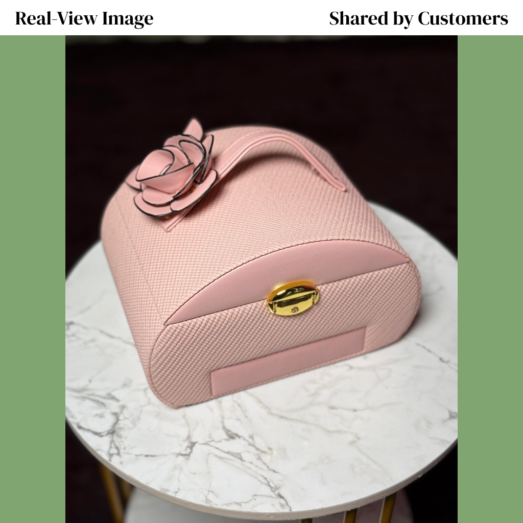 Luxe Leather Bridal Vanity & Jewelry Box