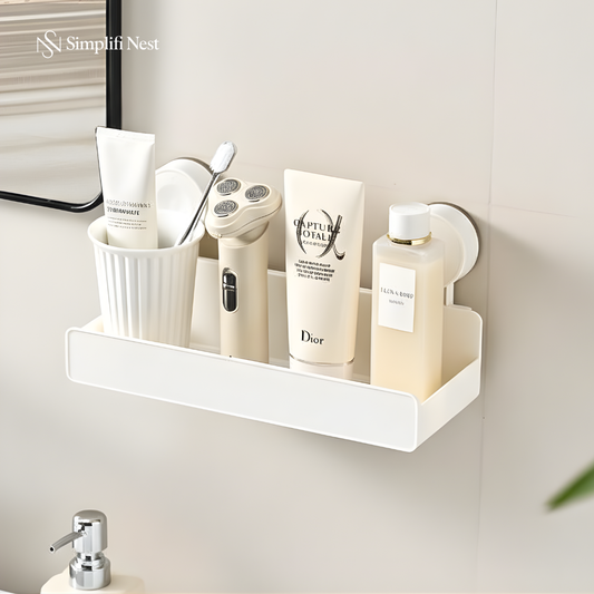 No-Drill Suction Wall Shelf