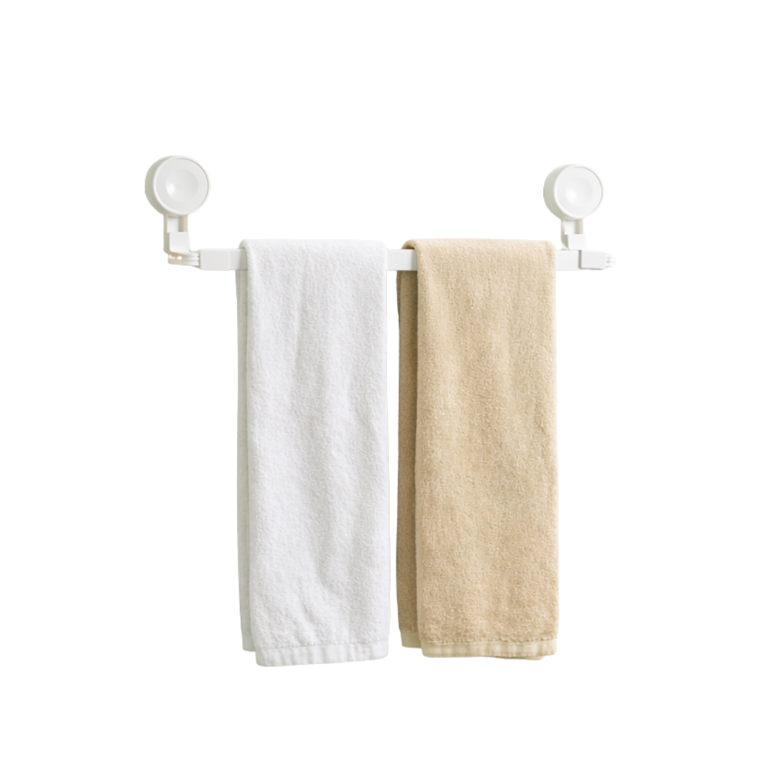 Suction Towel Stand (No-Drill, Waterproof)