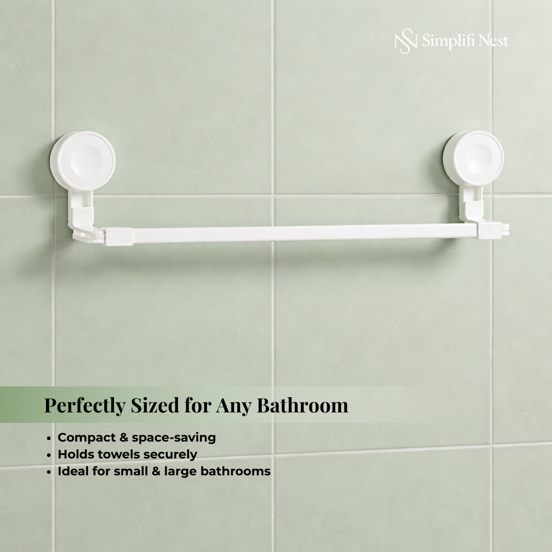 Suction Towel Stand (No-Drill, Waterproof)