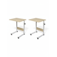 Height-Adjustable Portable Laptop Table with Wheels