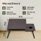 Foldable Bed Desk for Laptop & Kids Study – with Cup Holder & Tilting Tray