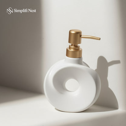 Circular Ceramic Soap Dispenser - SimplifiNest