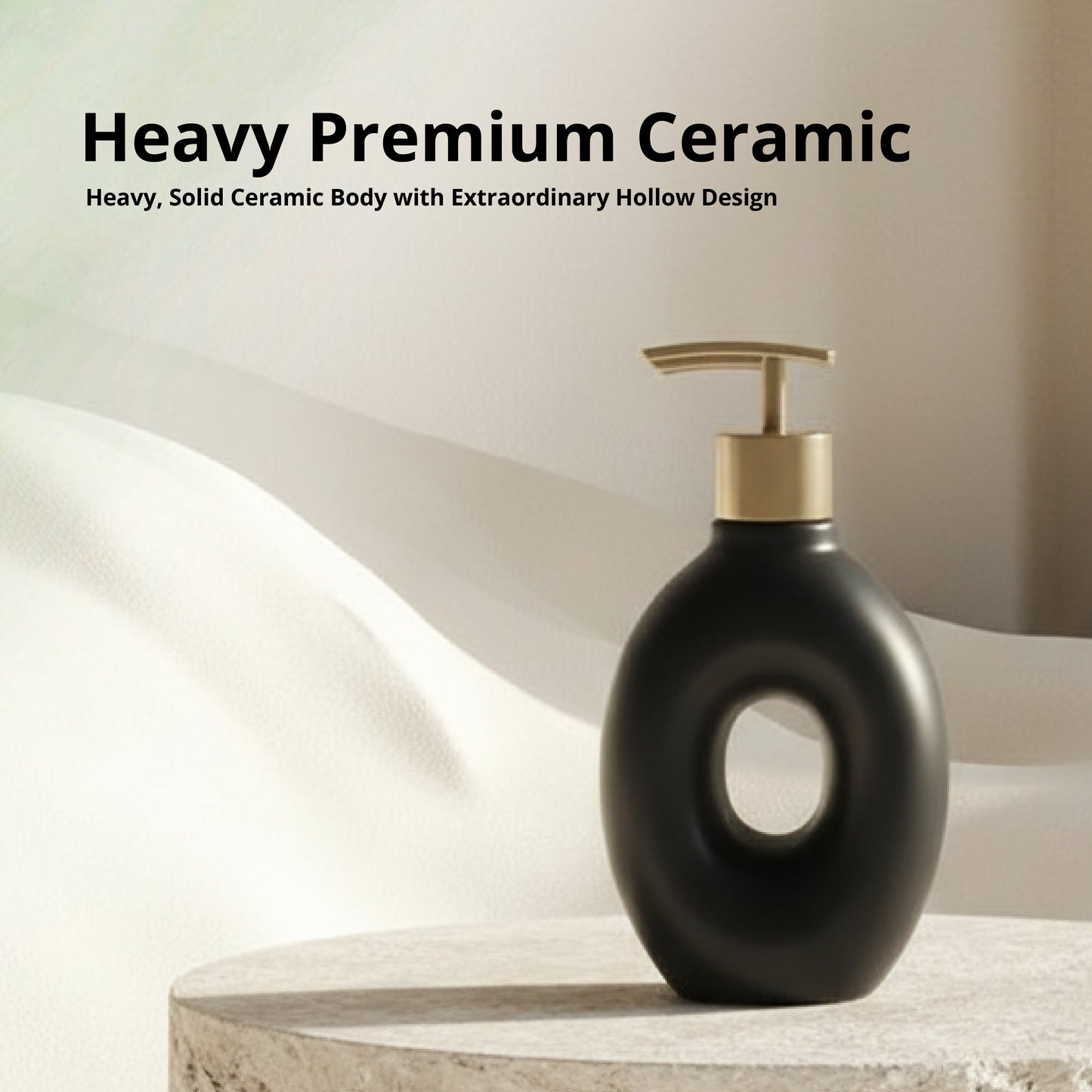 Hollow Ceramic Soap Dispenser - SimplifiNest