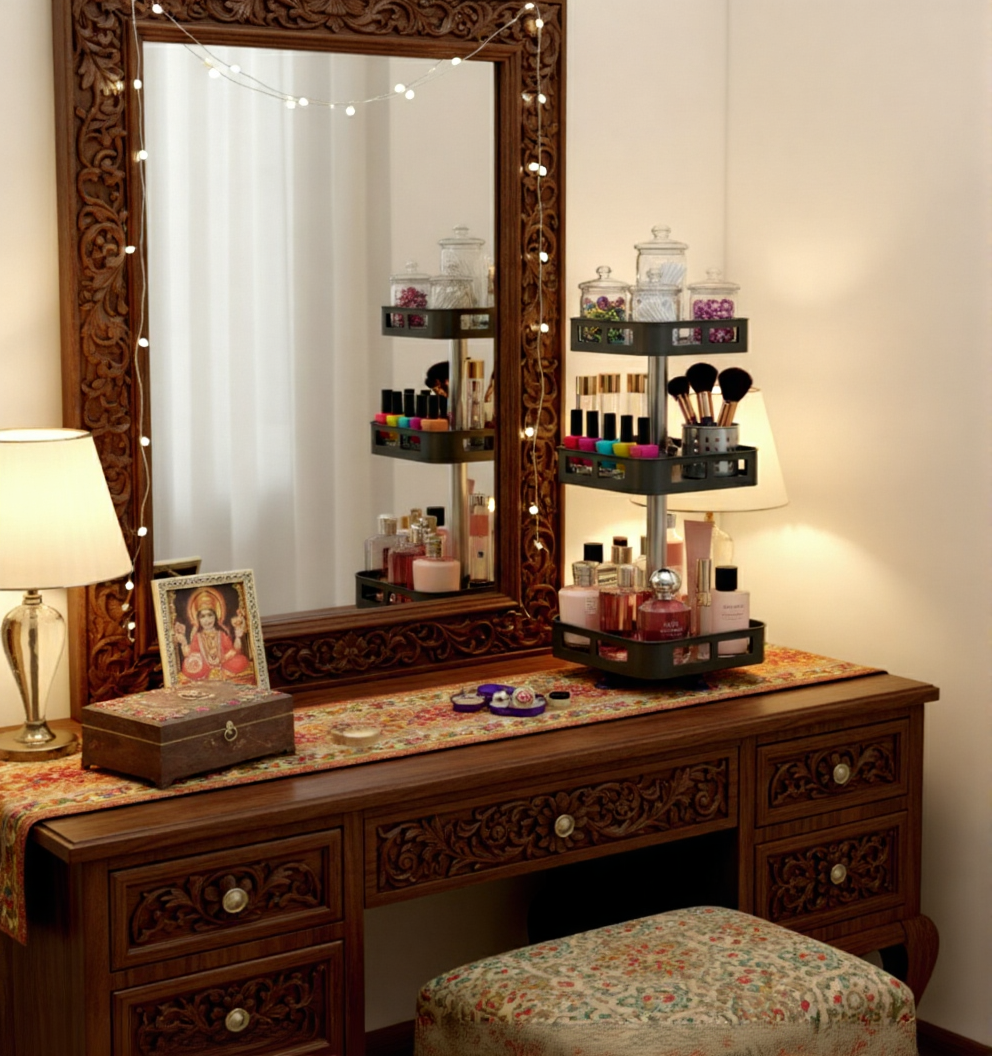 3-Tier 360° Rotating Kitchen Rack