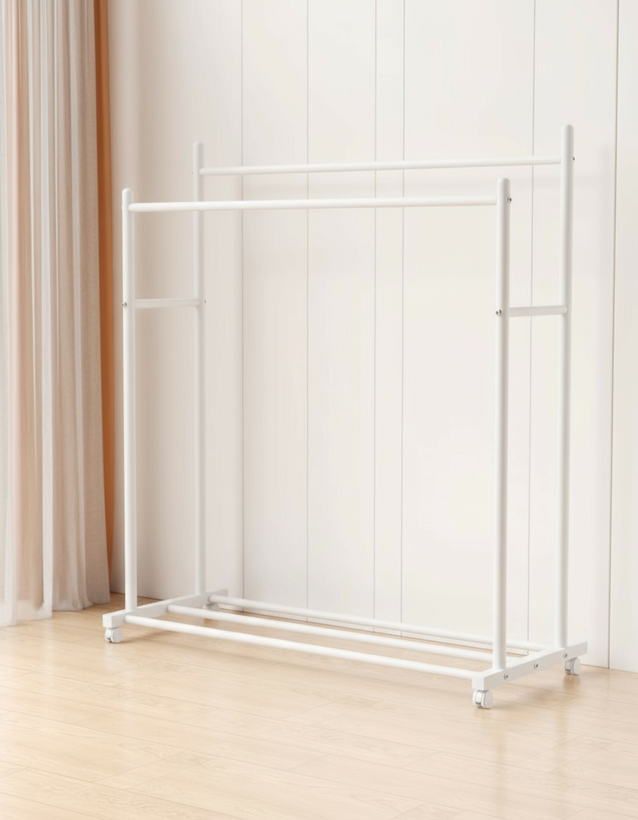 Heavy Duty Double Clothing Rack (65kg) - SimplifiNest