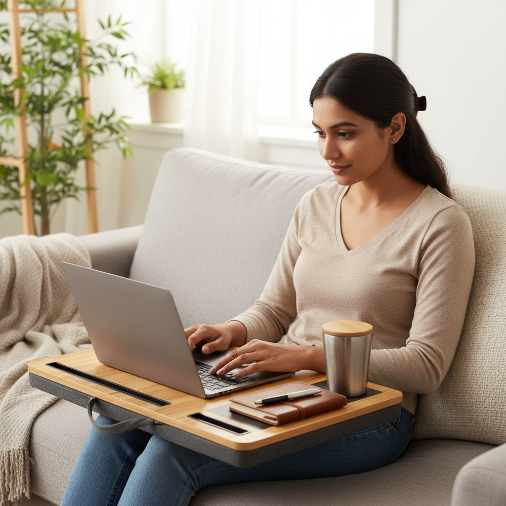 Cushioned Lap Laptop Desk - SimplifiNest