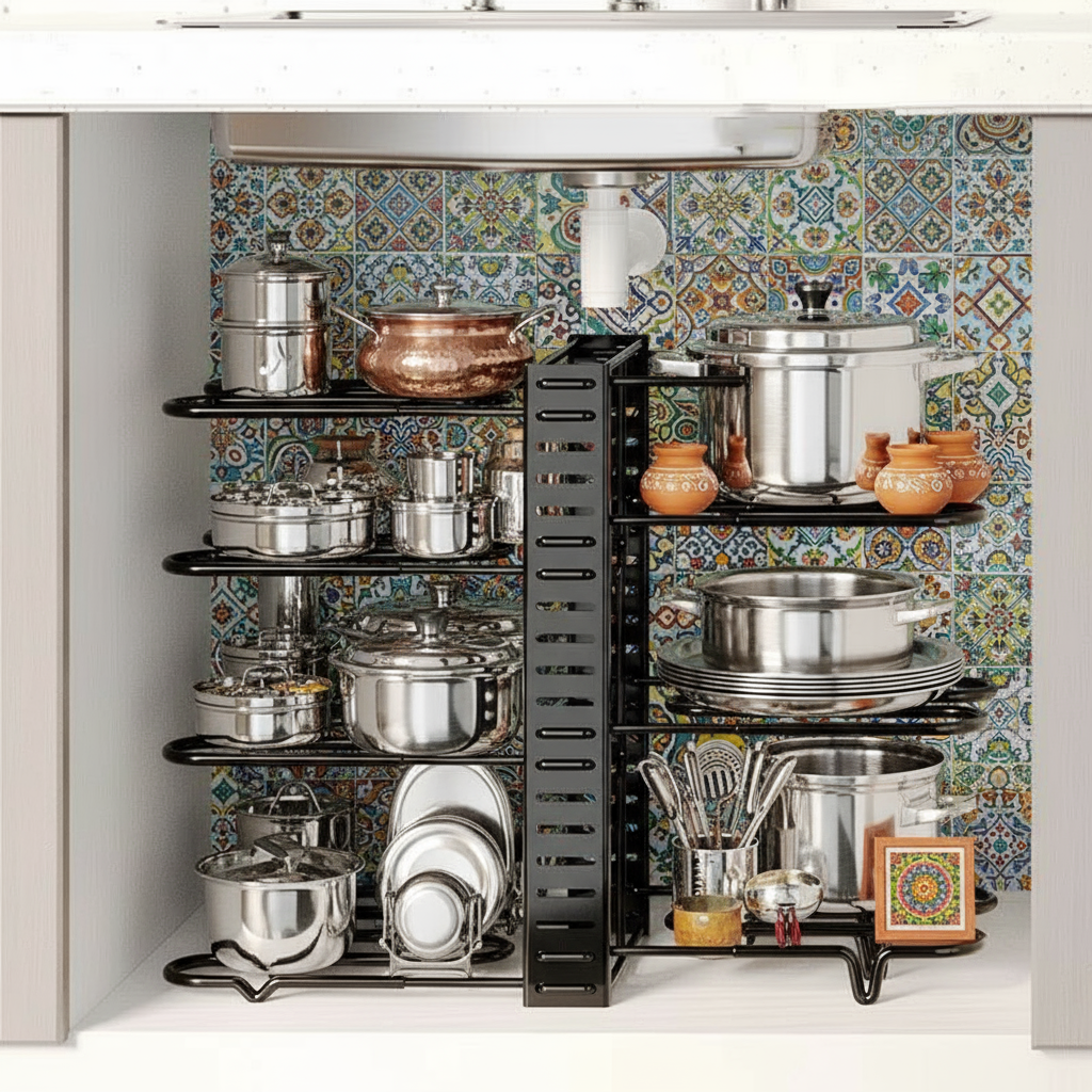 Pot & Pan Organizer Rack (4-Tier & 8-Tier) - SimplifiNest