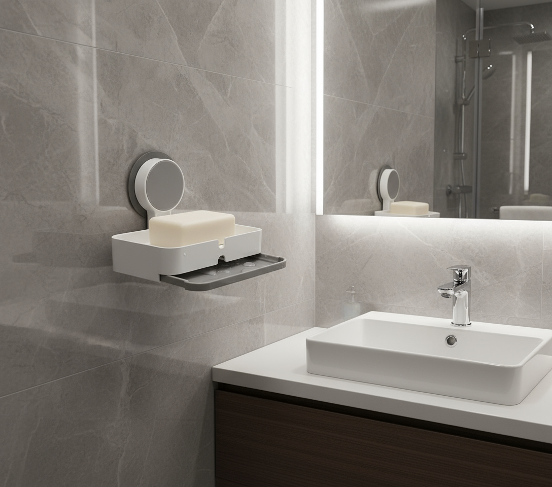 Suction Soap Stand with Tray - SimplifiNest