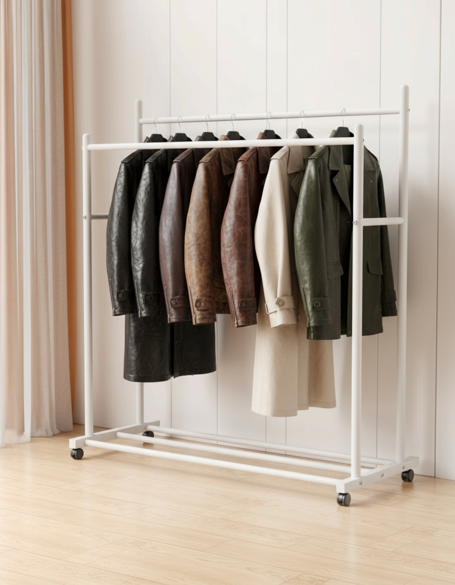 Heavy Duty Double Clothing Rack (65kg) - SimplifiNest
