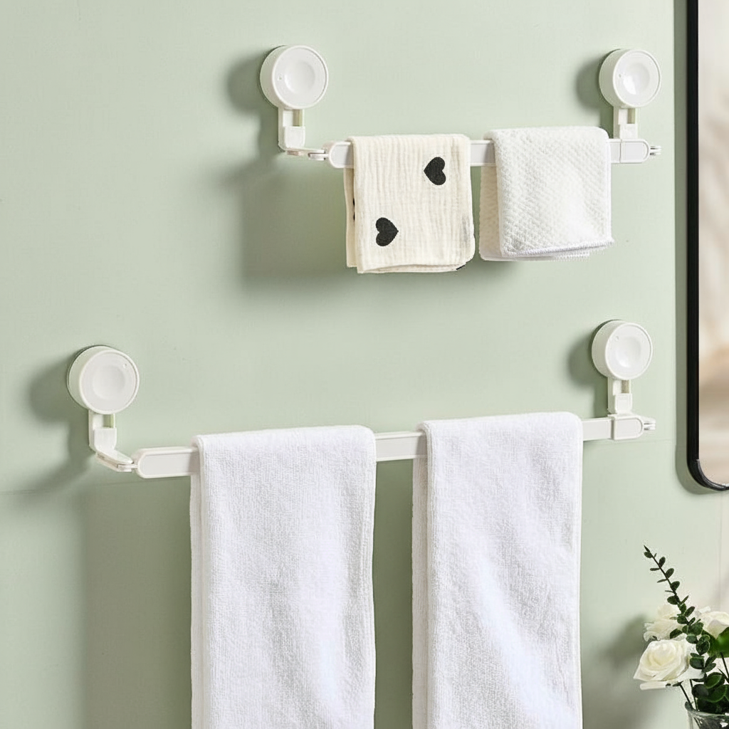 Suction Towel Stand (No-Drill, Waterproof) - SimplifiNest