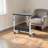 Height-Adjustable Portable Laptop Table with Wheels