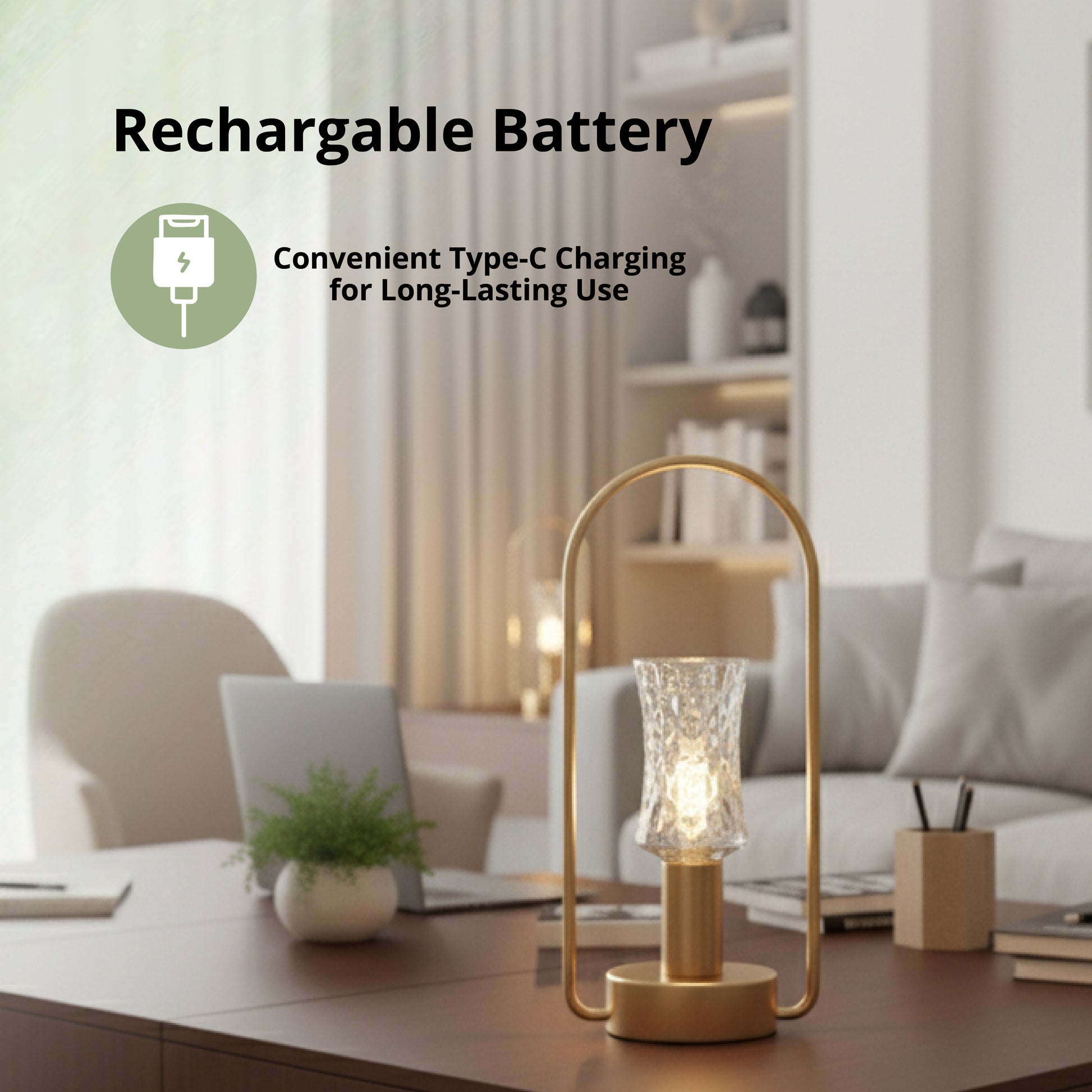 Premium Crystal Touch Lamp – Golden - SimplifiNest