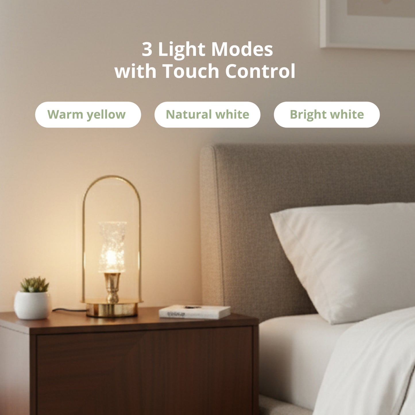 Premium Crystal Touch Lamp – Golden - SimplifiNest