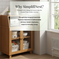 Bamboo Sideboard Feature Detail – SimplifiNest Dual Drawer Cabinet India Eco Furniture