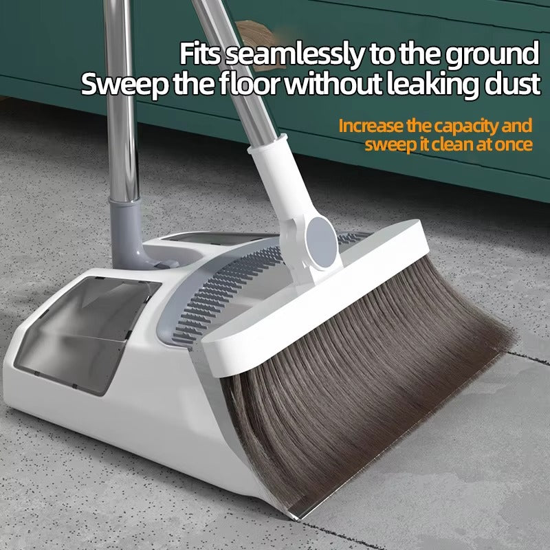 Rotatable Broom & Upright Dustpan Set - SimplifiNest